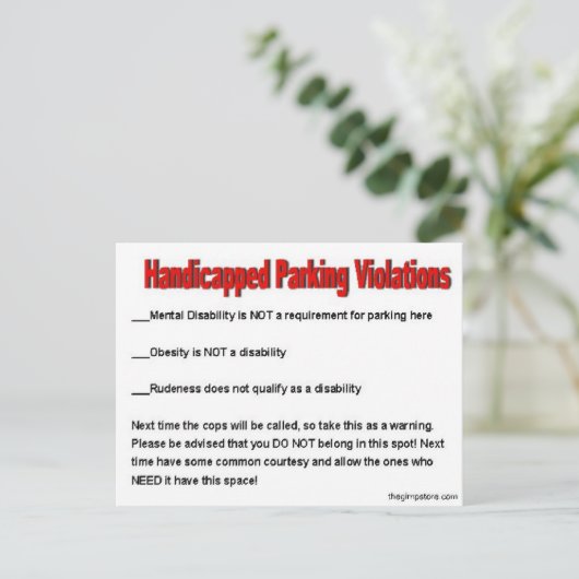 thegimpstore.com briefkaart (Staand voorkant)