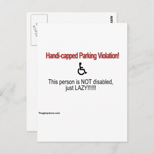 thegimpstore.com briefkaart (Voorkant / Achterkant)