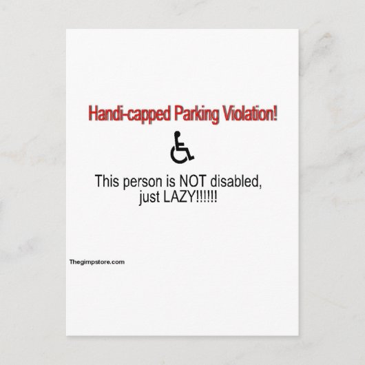 thegimpstore.com briefkaart (Voorkant)