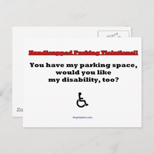 thegimpstore.com briefkaart (Voorkant / Achterkant)