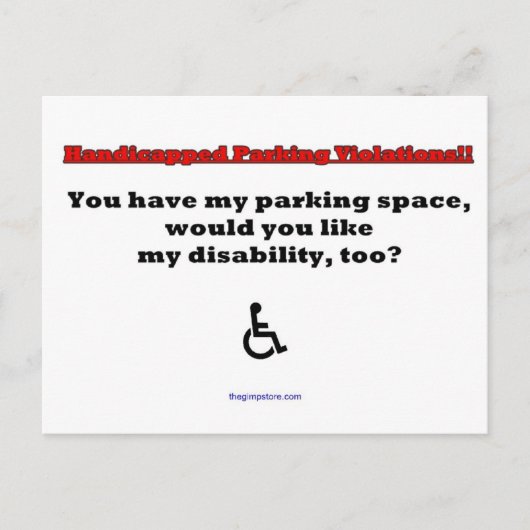 thegimpstore.com briefkaart (Voorkant)