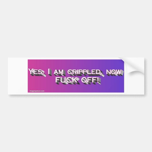 thegimpstore.com bumpersticker (Voorkant)