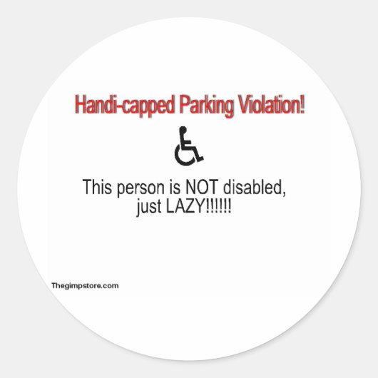 thegimpstore.com ronde sticker (Voorkant)