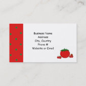 Thegrown Tomatoe Business Visitekaartje (Achterkant)