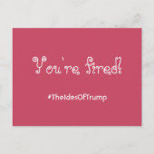#TheIdesOfTrump Je bent een roze Briefkaart (Voorkant)