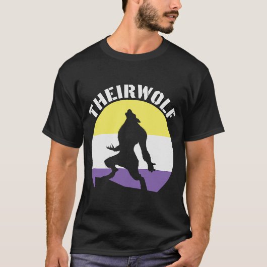 Theirwolf Androgynous Non Binary Gender Identity G T-shirt (Voorkant)