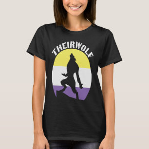 Theirwolf Androgynous Non Binary Gender Identity G T-shirt