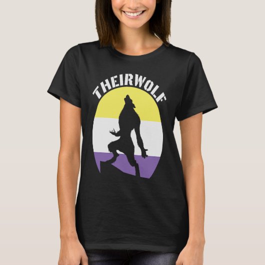 Theirwolf Androgynous Non Binary Gender Identity G T-shirt (Voorkant)