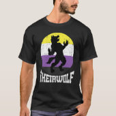 Theirwolf Nonbinary Pride Niet Binaire Enby Nb Vla T-shirt (Voorkant)