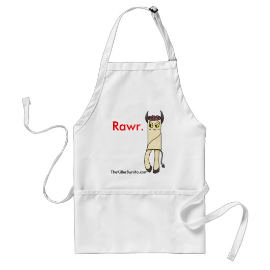 TheKillerBurrito Rawr Apron Standaard Schort (Voorkant)