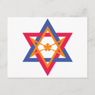Thelemische banner in het oosten briefkaart