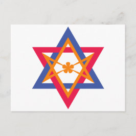 Thelemische banner in het oosten briefkaart