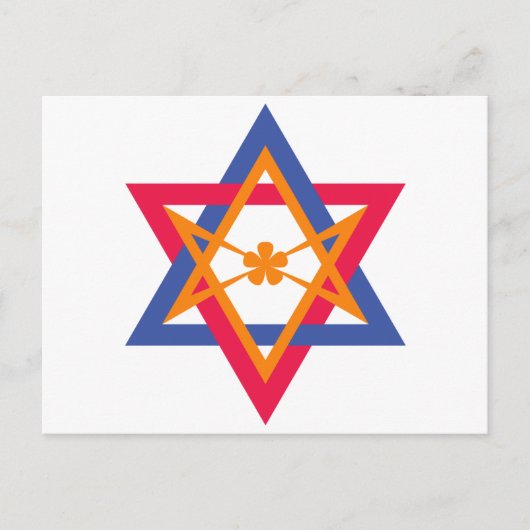 Thelemische banner in het oosten briefkaart (Voorkant)