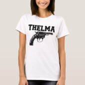 Thelma en Louise PISTOOL afbeelding Set Unisex Gra T-shirt (Voorkant)
