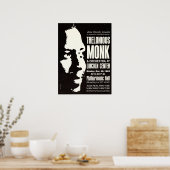 Thelonious Monk 1963 New York City Concert Poster (Keuken)