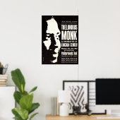 Thelonious Monk 1963 New York City Concert Poster (Thuiskantoor)