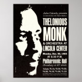 Thelonious Monk 1963 New York City Concert Poster (Voorkant)