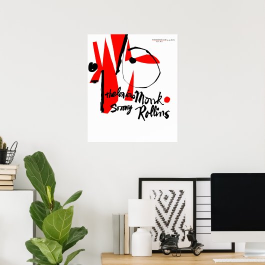 Thelonious Monk / Sonny Rollins Poster (Thuiskantoor)