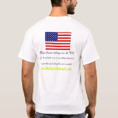 Thelyricksman U.S.A.-ondersteuning voor webovernam T-shirt (Achterkant)