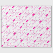 thema 1 jarig meisje cadeaupapier (Vlak)