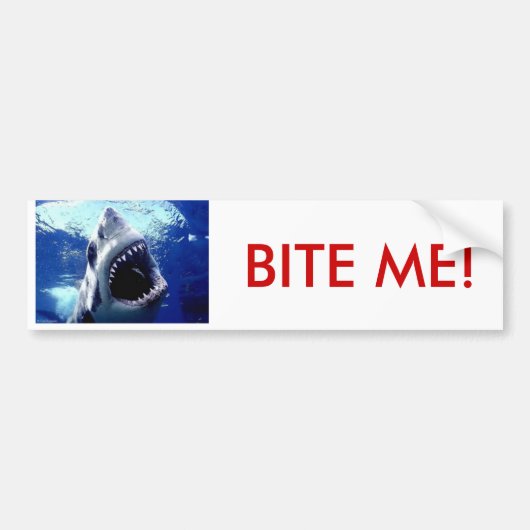 thema 2, BITE ME! Bumpersticker (Voorkant)