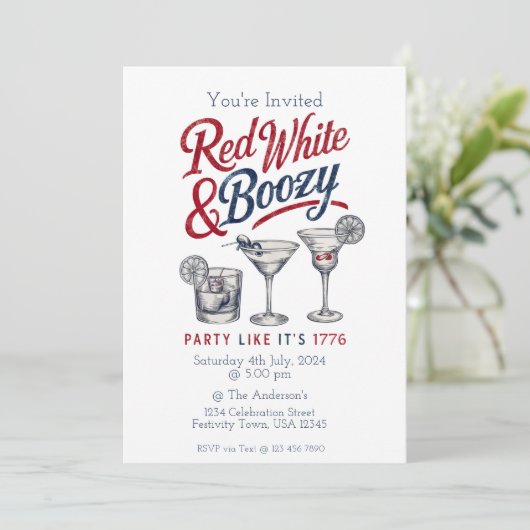  thema 4e uitnodiging (Staand voorkant)