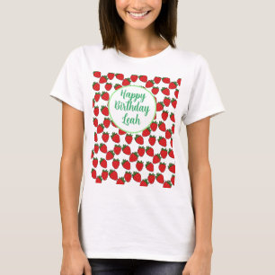 Thema: aardbei verjaardagsfeestje t-shirt