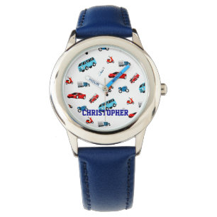 Thema auto's en motorfietsen horloge
