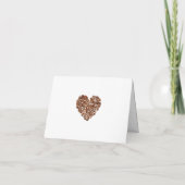Thema baby bruiloft koffie bedankkaart (Achterkant)