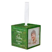 thema baby eerste Kerstmis drie Foto Decoratie (Voorkant hoekig)