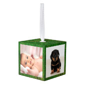 thema baby eerste Kerstmis drie Foto Decoratie (Achter hoekig)