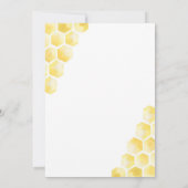 Thema baby shower uitnodiging voor Moeders Bijen (Achterkant)