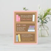 Thema Baby Shower Uitnodigingen Boek (Staand voorkant)