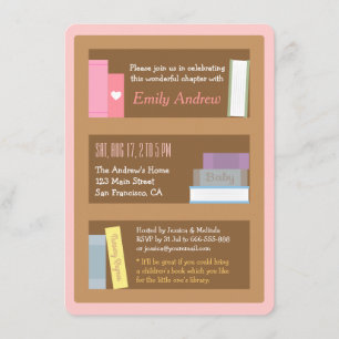 Thema Baby Shower Uitnodigingen Boek