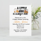 Thema babyshower oktober kaart (Staand voorkant)