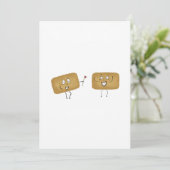 Thema Birbiscuit, leuke koekjes Kaart (Staand voorkant)