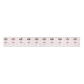Thema Birthday Partij roze Ballerina Grosgrain Lint (Voorkant)