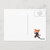 Thema Birthday Party Ninja Briefkaart (Achterkant)