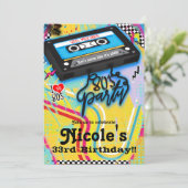 Thema Birthday Party van Cassettebandje 80 uit 198 Kaart (Staand voorkant)