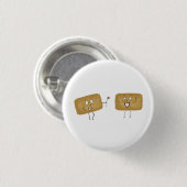 Thema biscuit, leuke koekjes ronde button 3,2 cm (Voorkant /achterkant)