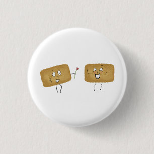 Thema biscuit, leuke koekjes ronde button 3,2 cm
