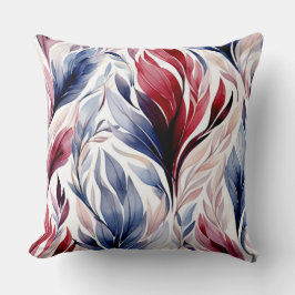 Thema Blauwe en Wijnrode Worpkussens Kussen