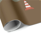 Thema bouwterrein vrachtwagens cadeaupapier (Rol Hoek)