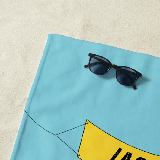 Thema bouwterrein vrachtwagens strandlaken (In situ)