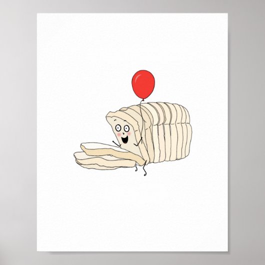 Thema brood, gesneden brood poster (Voorkant)