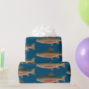 Thema Brookforelvisserij Cadeaupapier