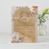thema Bruiloft Uitnodiging Kaart (Staand voorkant)