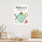 Thema Bruiloftsfeest Theepartij Welkom Teken Poster (Keuken)