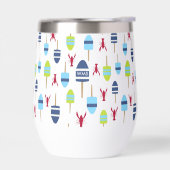 Thema buoy en kreeft, monogrammen (Links)
