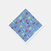 Thema buoy en kreeft, monogrammen servetten (Hoek)